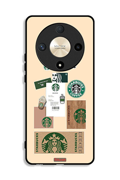 Tolwak Honor X9b Protective Case Cover Coffee Sticker