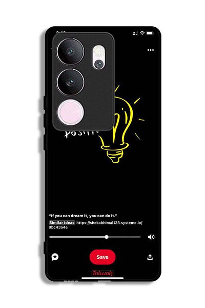 Tolwak vivo V29 Pro Protective Case Cover Think Positive