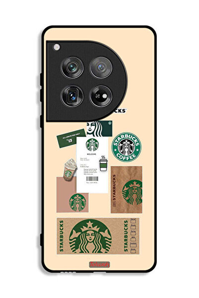 Tolwak غطاء حماية لجهاز OnePlus 12 بملصق قهوة