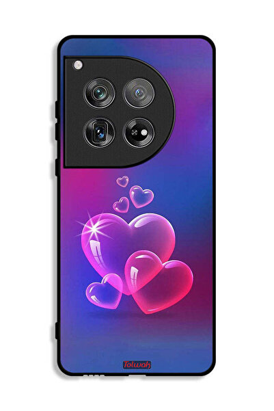 Tolwak غطاء حماية لهاتف OnePlus 12 بتصميم قلوب مائية