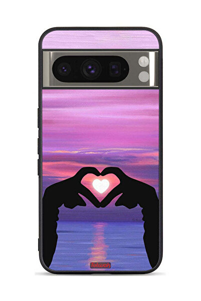 Tolwak غطاء حماية لجهاز جوجل بيكسل 8 برو بتصميم قلب وقمر