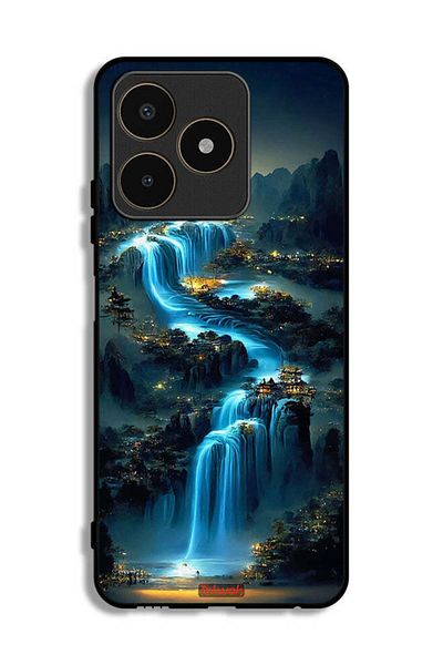 Tolwak Realme C53 Protective Case Cover Waterfall Art