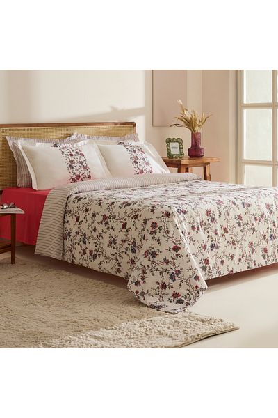 Karaca Home Σετ Παπλωματοθήκη Inara 100% Βαμβακερό Μονό Κόκκινο