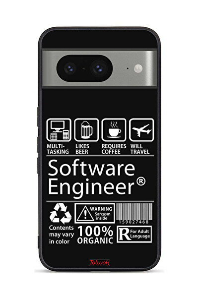 Tolwak غطاء حماية لجهاز Google Pixel 8، ملصق مهندس برمجيات