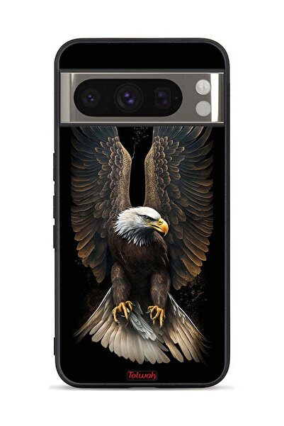 Tolwak غطاء حماية لجهاز Google Pixel 8 Pro بتصميم أجنحة النسر المنتشر