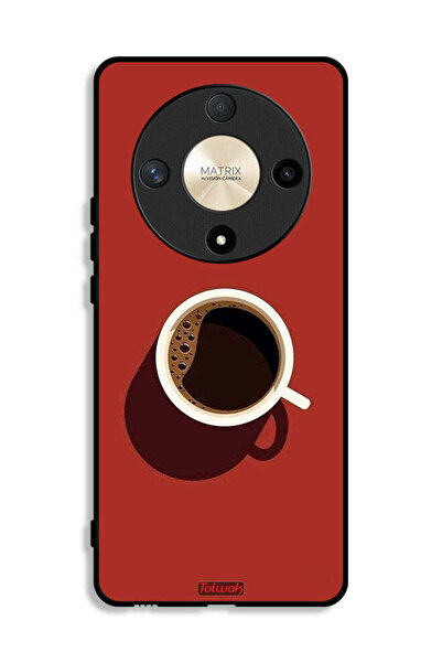 Tolwak Honor X9b Protective Case Cover Coffee Cup Art