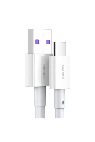 Baseus Power and Data Cable Baseus, Superior, Fast Charging, USB to USB Type-C 66W 1m, White