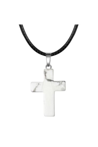 OEM HOWLITH CRYSTAL CROSS PENDANT | CALMING AND PATIENCE