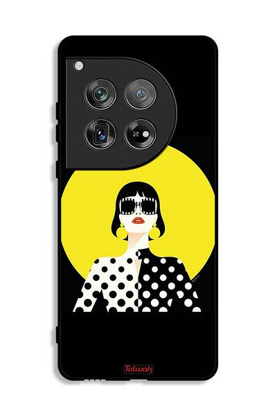 Tolwak OnePlus 12 Protective Case Cover Stylish Girl Art