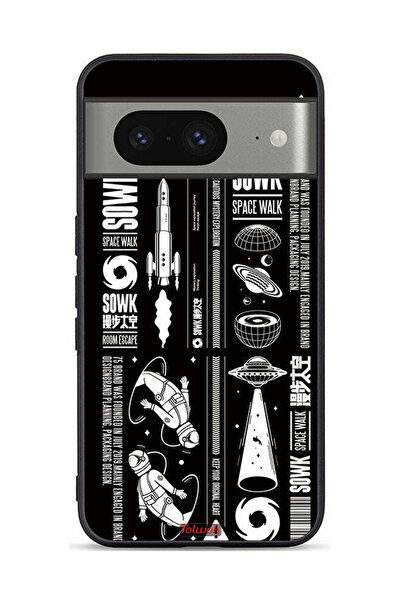Tolwak غطاء حماية لجهاز Google Pixel 8، ملصق Sowk Space Walk