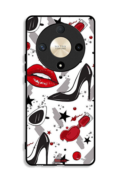 Tolwak Honor X9b Protective Case Cover Lipstick And Shoes Art