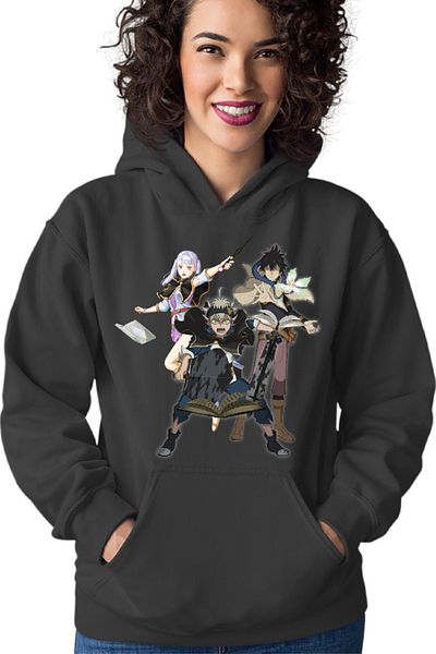 OEM Hanorac Femei Black Clover Asta Yuno Noelle Spells Books Wizard Academy