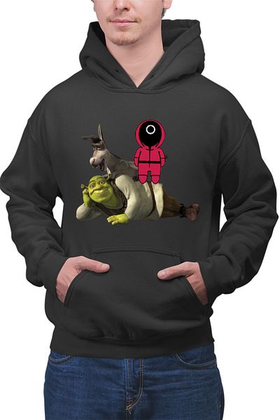 OEM Hanorac Barbati Shrek Squid Game Donkey Manipulate Scared Funny