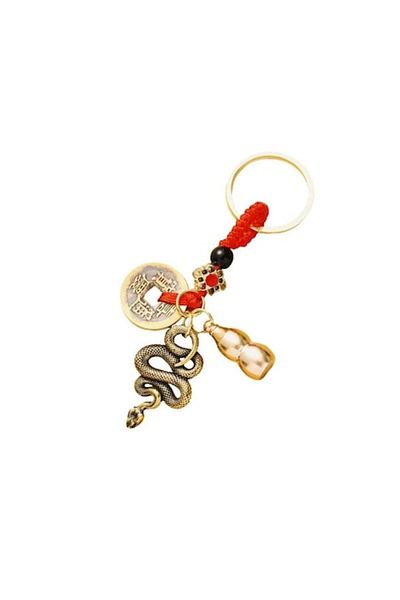 BLA BLA FOAM Keychain, Auto, Amulet The Wealth Snake with Wu Lou