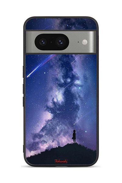 Tolwak Google Pixel 8 Protective Case Cover Moving Stars