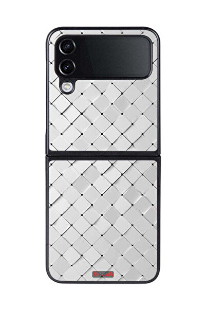 Tolwak غطاء حماية لهاتف Samsung Galaxy Z Flip 4 بتصميم بلاط الملمس