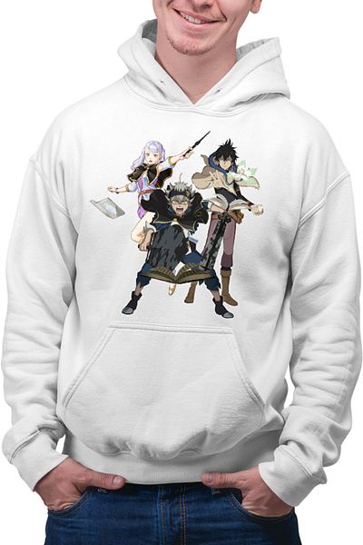 OEM Hanorac Barbati Black Clover Asta Yuno Noelle Spells Books Wizard Academy