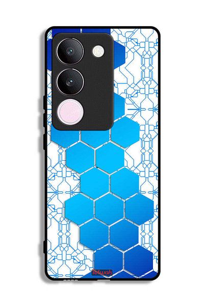 Tolwak vivo V29 Protective Case Cover Honeycomb Hexagon Icon Networks