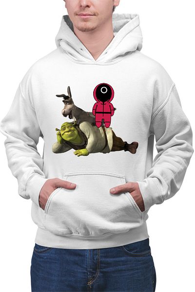 OEM Hanorac Barbati Shrek Squid Game Donkey Manipulate Scared Funny