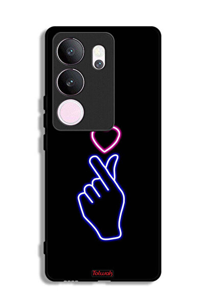 Tolwak غطاء حماية فيفو V29 برو بتصميم قلب مزخرف