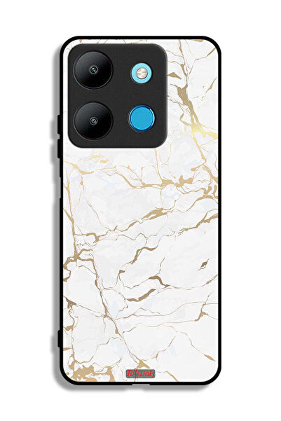 Tolwak غطاء حماية لهاتف إنفينيكس سمارت 7 بنمط رخامي