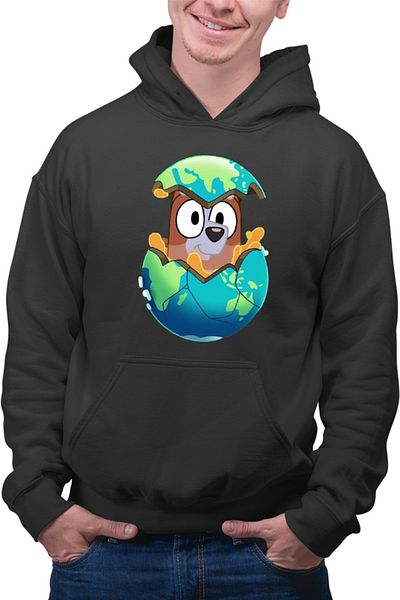 OEM Hanorac Barbati Bluey Earth Day Savior Cute Dog Animation