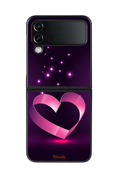 Tolwak غطاء حماية لهاتف Samsung Galaxy Z Flip 4 بتصميم قلب