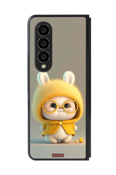 Tolwak Samsung Galaxy Z Fold 4 Protective Case Cover Baby Rabbit