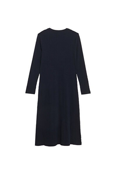 Marks & Spencer Dokulu Jersey Midi Elbise