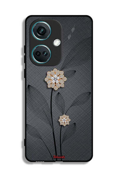 Tolwak غطاء حماية لهاتف OnePlus Nord CE3 بتصميم زهور ماسية