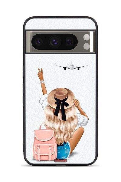 Tolwak Google Pixel 8 Pro Protective Case Cover Girl Love Travel