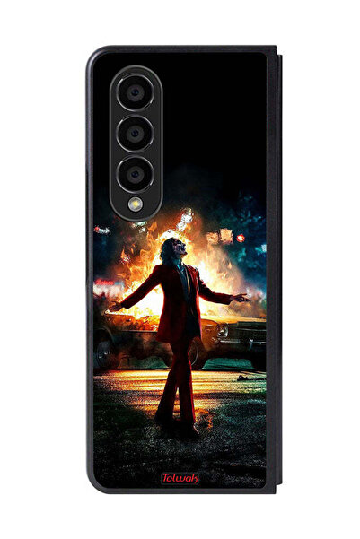 Tolwak غطاء حماية لهاتف Samsung Galaxy Z Fold 4 بتصميم Joker Happy Mode