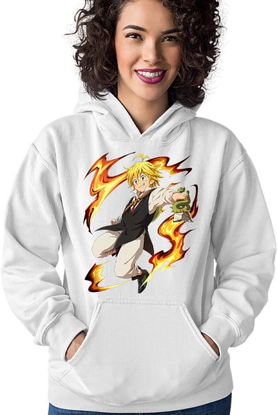 OEM Women's Hoodie Seven Deadly Sins Meliodus Myanimelist