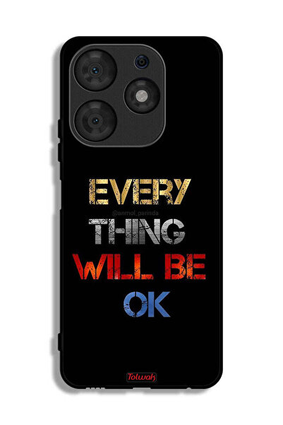 Tolwak Tecno Spark 10 Pro Protective Case Cover Everything Will Be Ok