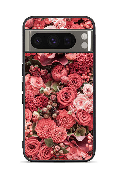 Tolwak Google Pixel 8 Pro Protective Case Cover Peach Roses