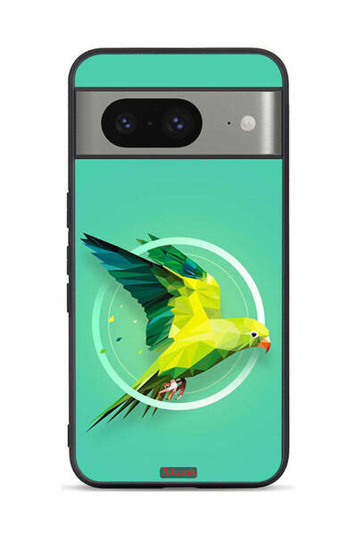 Tolwak غطاء حماية لجهاز Google Pixel 8 بتصميم فن تجريدي ببغاء