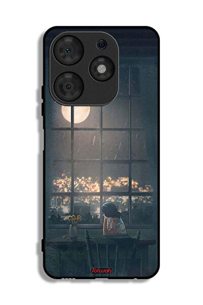 Tolwak Tecno Spark 10 Pro Protective Case Cover Looking At Moon Art