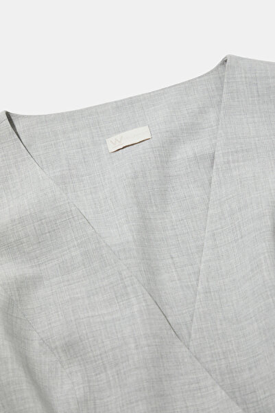 W Collection Gray Melange Sleeveless Jumpsuit