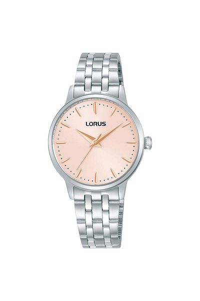Lorus ساعة يد نسائية Rg319xx9 كوارتز ستيل رمادي وردي 30 ملم