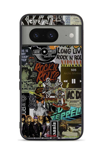 Tolwak غطاء حماية لهاتف Google Pixel 8، تحيا موسيقى الروك أند رول