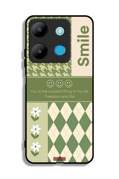 Tolwak Infinix Smart 7 Protective Case Cover Smile Is The Luckiest Thing In My Life