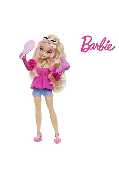 divendi-ro Păpușa Barbie Dream Besties Malibu, cu 11 accesorii incluse, vârsta 4+ ani, 21x6x31cm, multicoloră