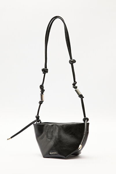 Manuka Elora Binding Detail Bag Black Truffle