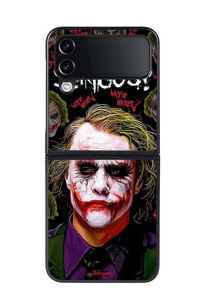 Tolwak Samsung Galaxy Z Flip 4 Protective Case Cover Why So Serious