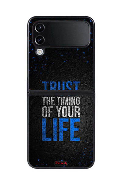 Tolwak غطاء حماية لهاتف Samsung Galaxy Z Flip 4 ثق في توقيت حياتك