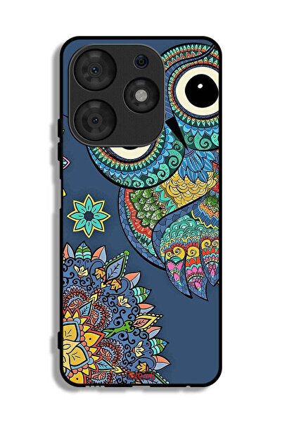 Tolwak Tecno Spark 10 Pro Protective Case Cover Floral Owl