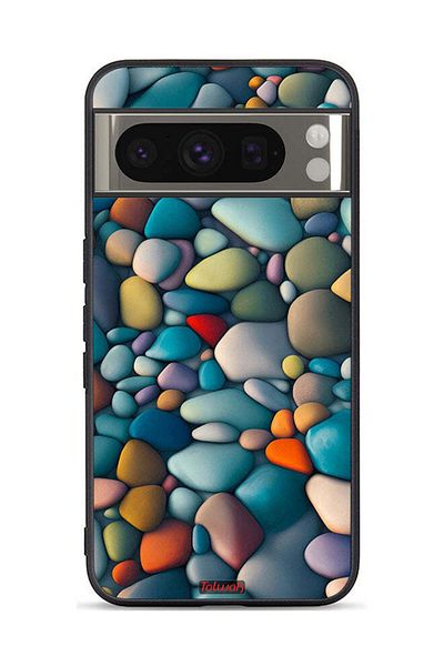 Tolwak Google Pixel 8 Pro Protective Case Cover Stones Abstract Pattern