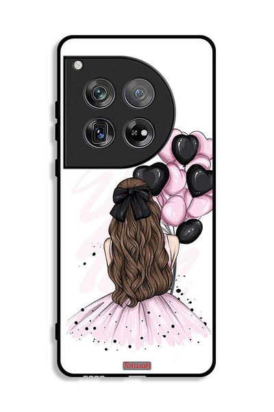 Tolwak OnePlus 12 Protective Case Cover Holding Balloons Girl Art