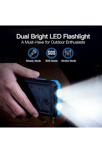 OEM External Battery with Solar Charging 10,000mAh