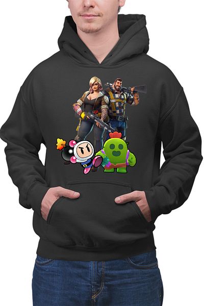 OEM Men's Hoodie Fortnite Brawl Stars Cactus Bomberman Run